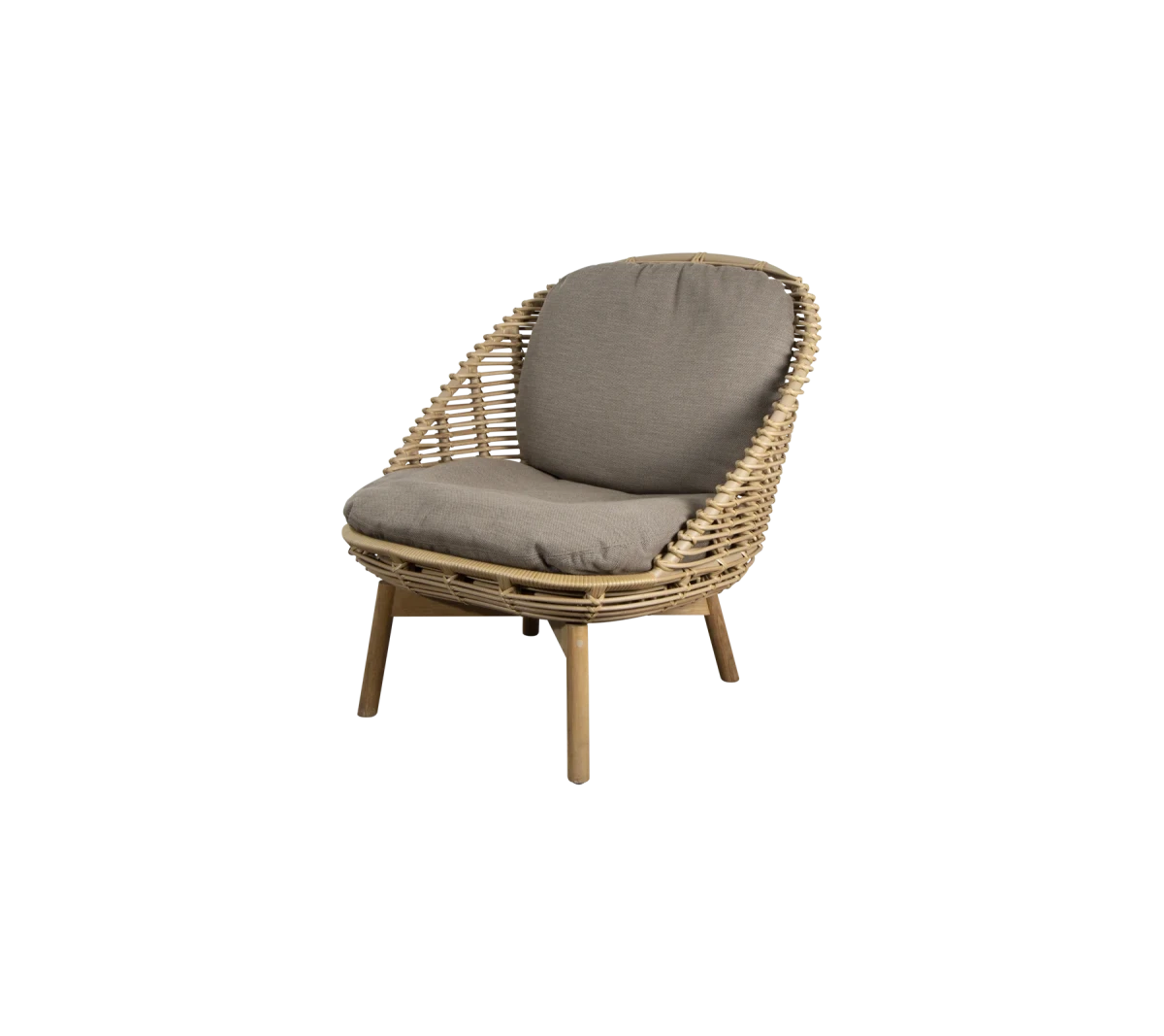 Hive lounge chair w/teak legs