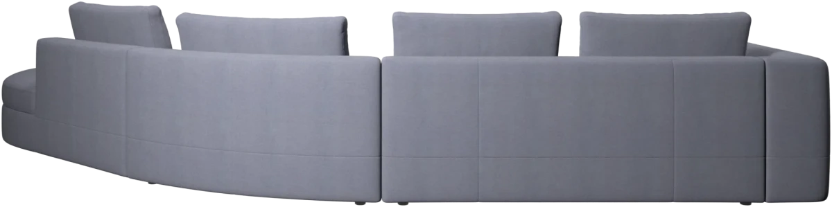 Bergamo sofa with round lounging unit,right