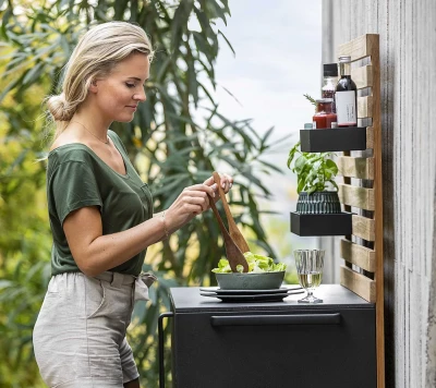 Drop kitchen single module incl. 2 shelves