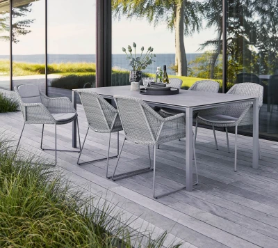 Pure dining table base, 200x100 cm