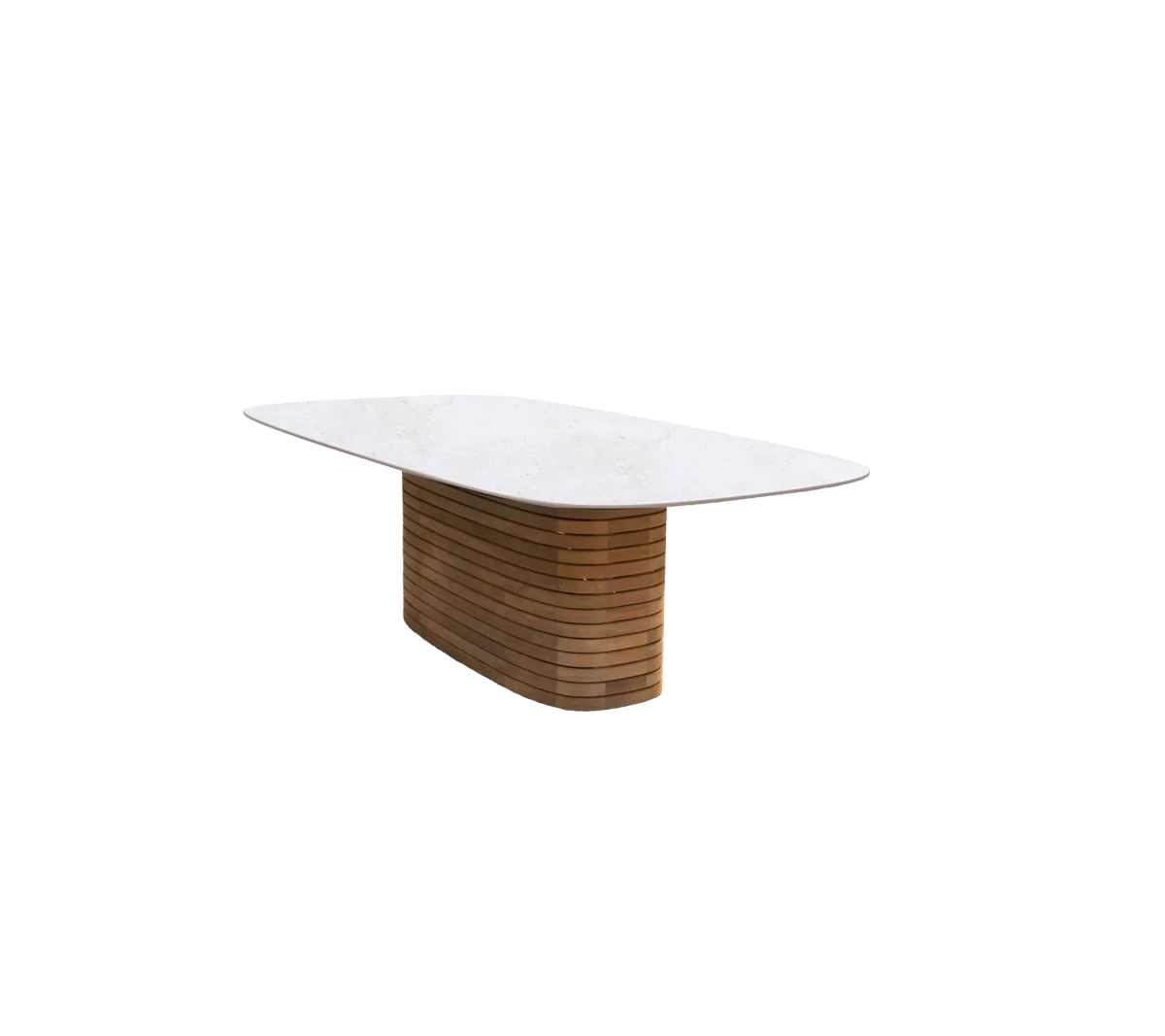 Mellow dining table base oval