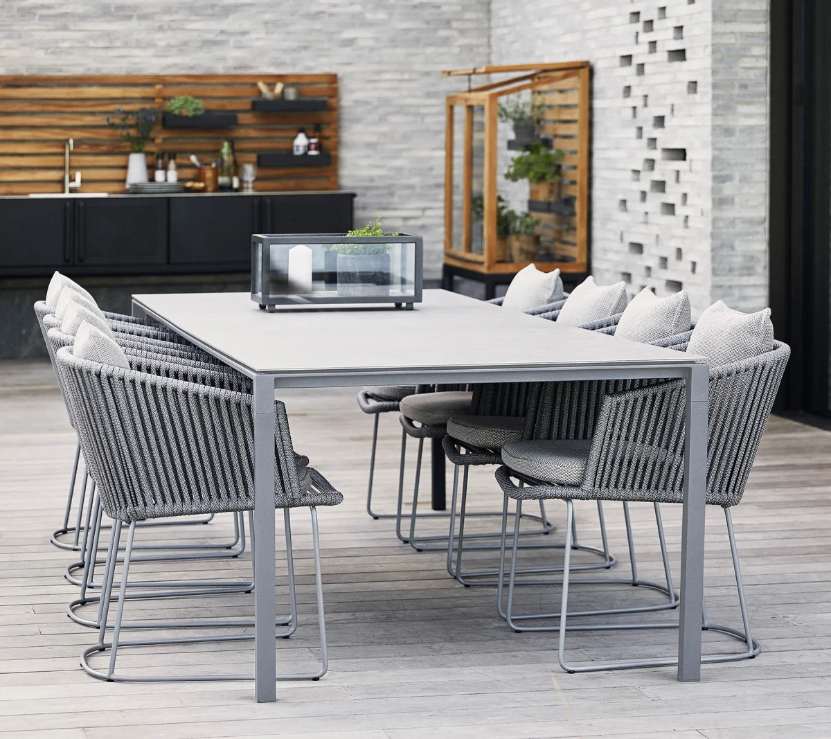 Pure dining table base, 280x100 cm