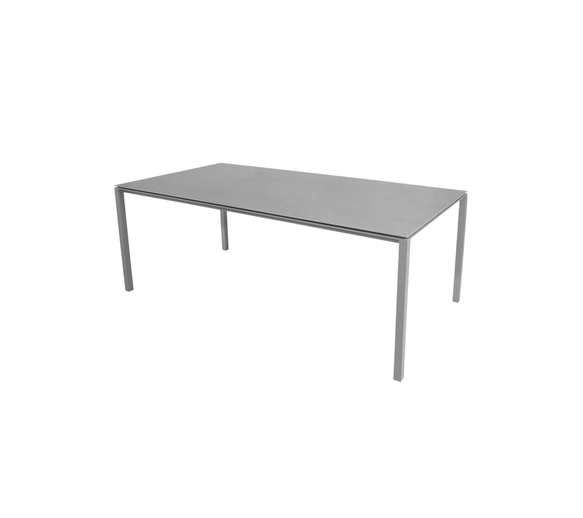 Pure dining table base, 200x100 cm