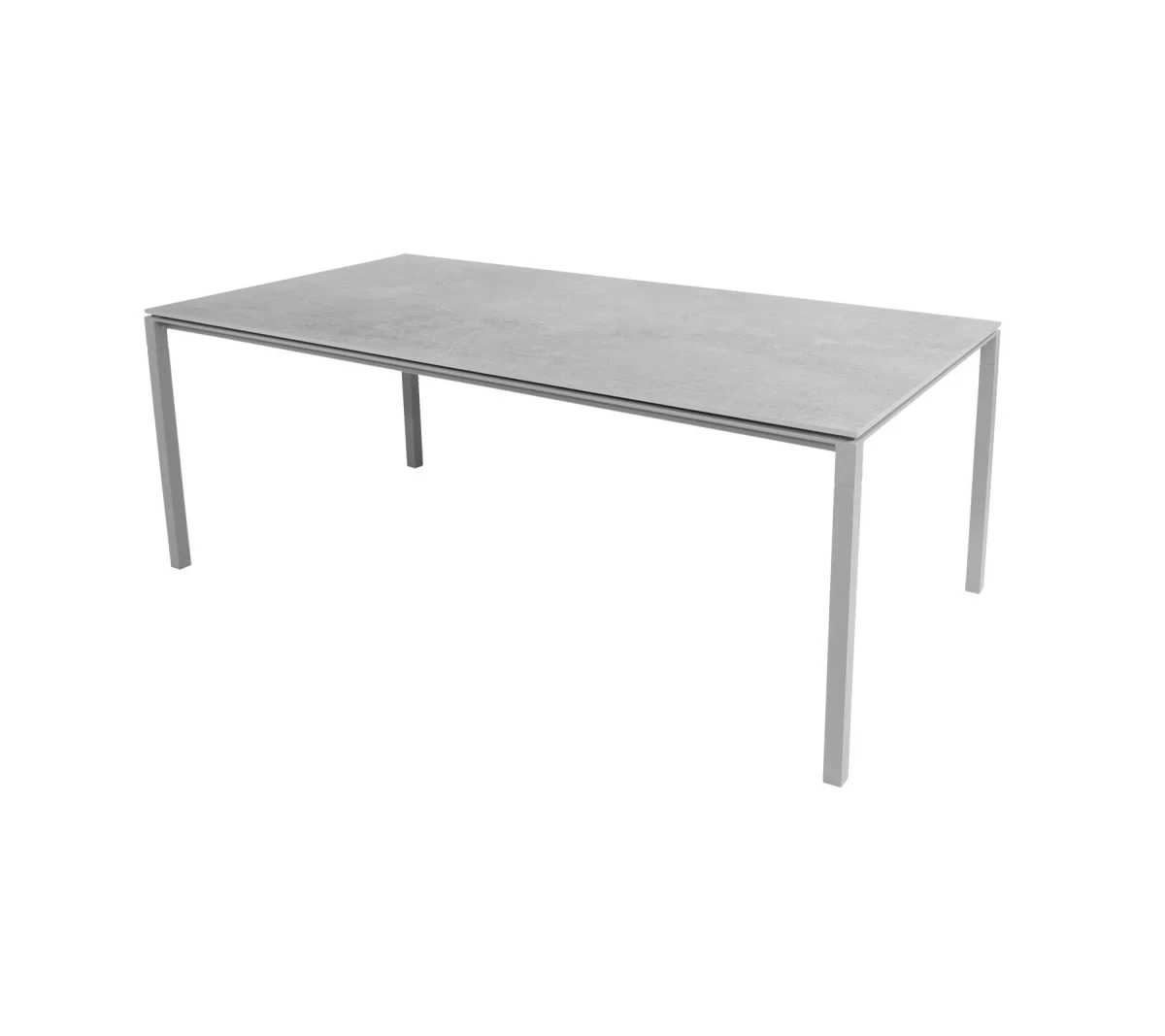 Pure dining table base, 200x100 cm