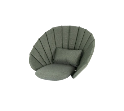 Peacock lounge chair cushion set