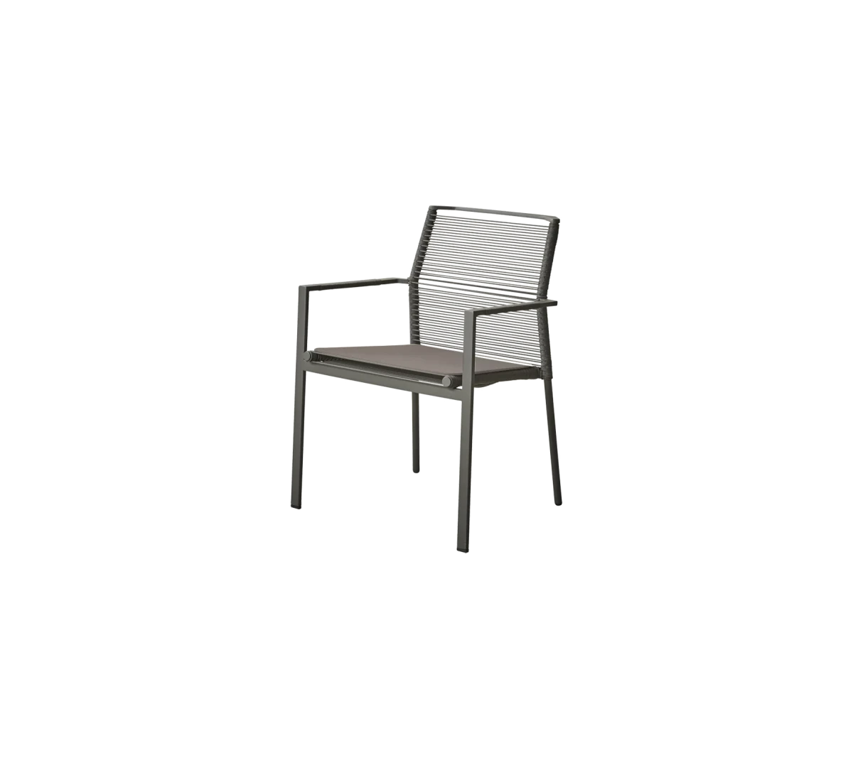 Edge armchair, stackable
