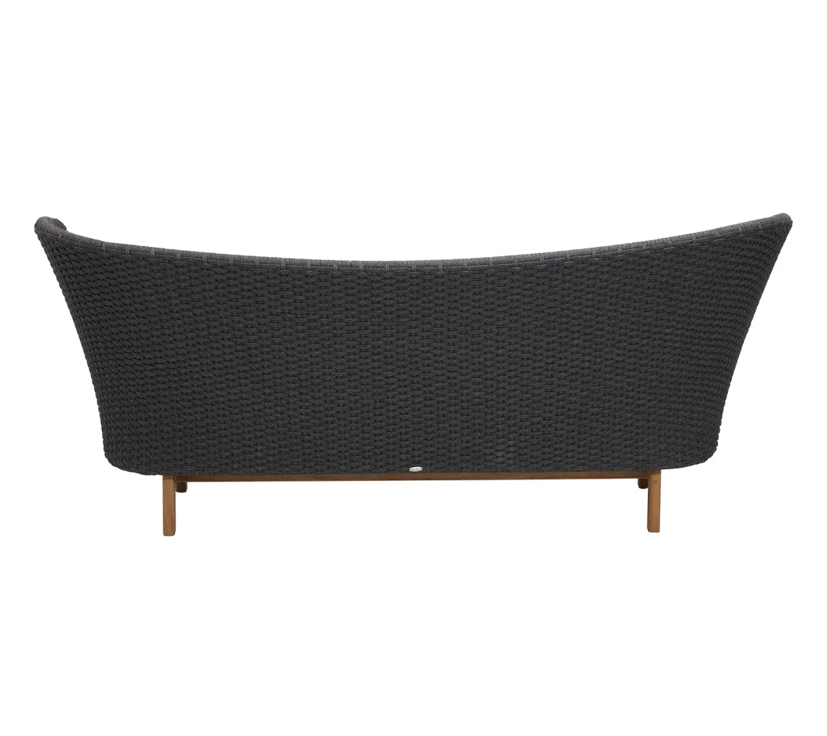 Peacock Wing 3-seater sofa w/teak legs