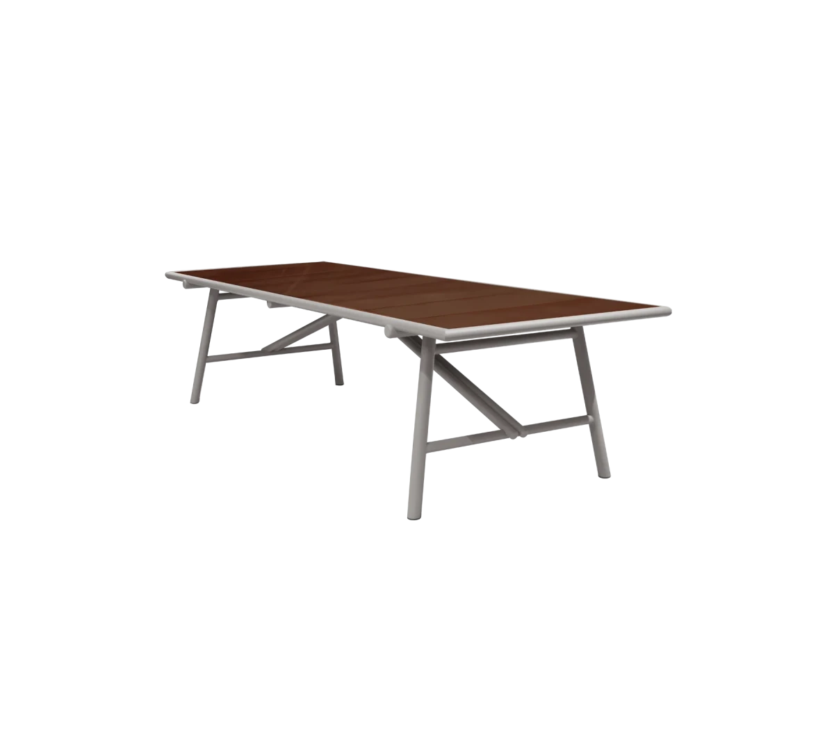 Sticks dining table base, 280x100 cm