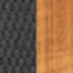 Dark grey, medium flat Soft Rope/teak