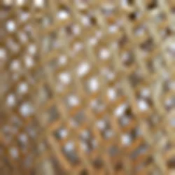 Natural, mini cross Weave