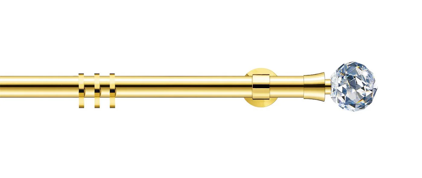 Brass / crystal glass