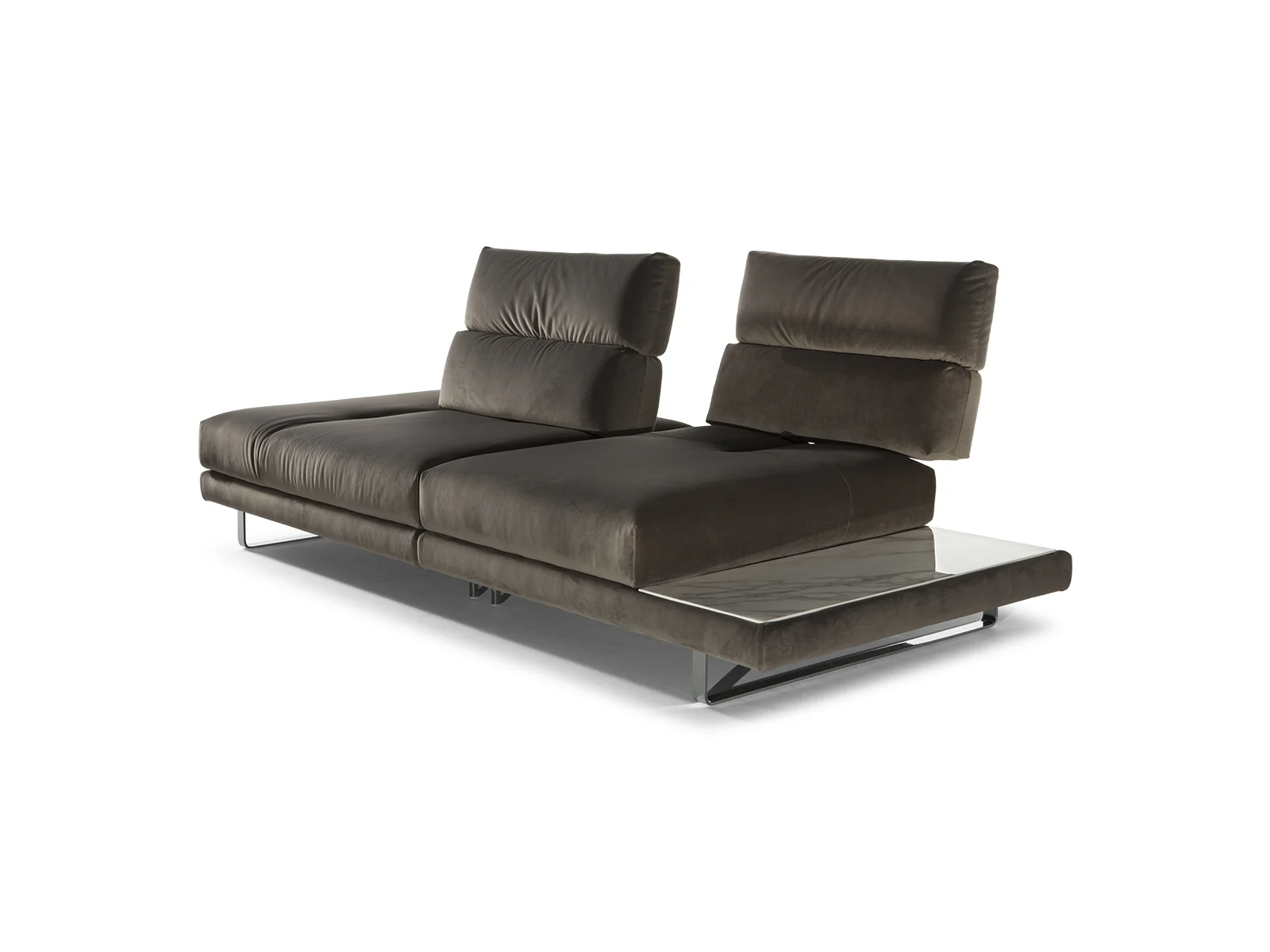 Two large seater left arm with right terminal - Fabric