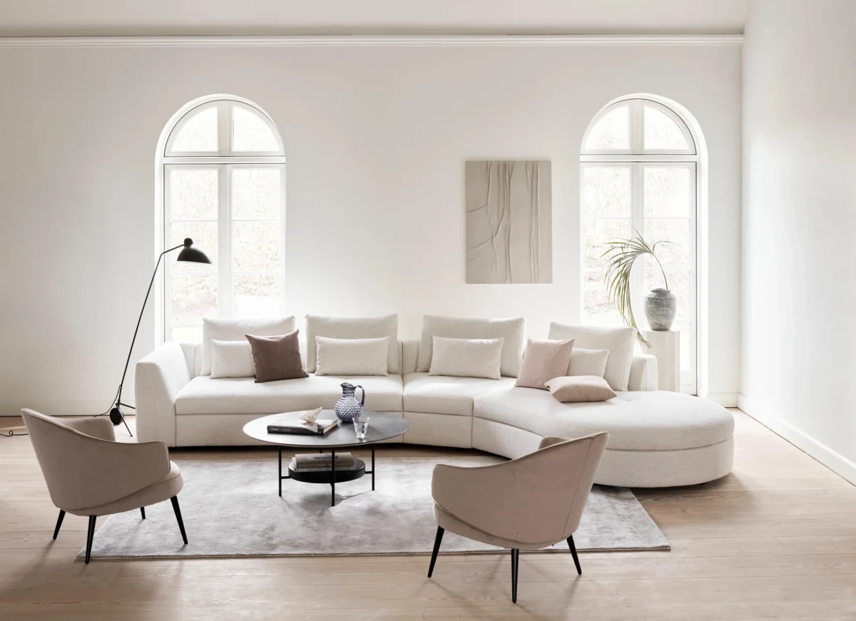 Bergamo corner sofa with lounging unit