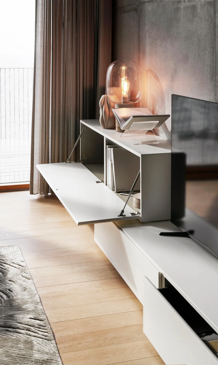Lugano wall mounted cabinet with drop down door
