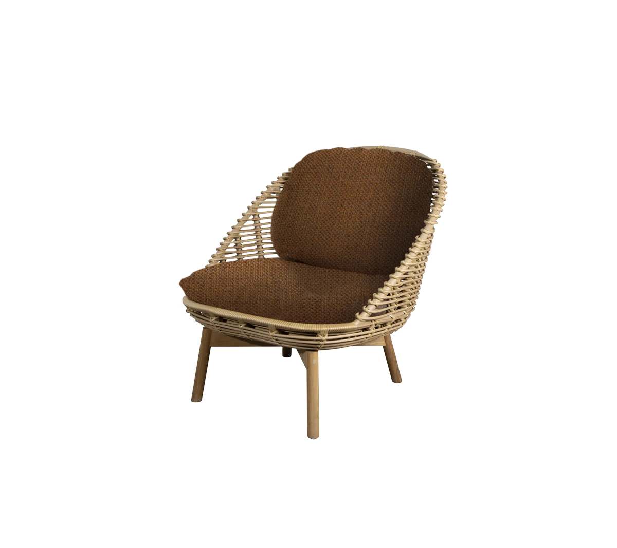 Hive lounge chair w/teak legs