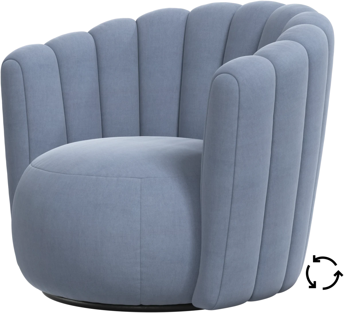 Sweet Art armchair with swivel function