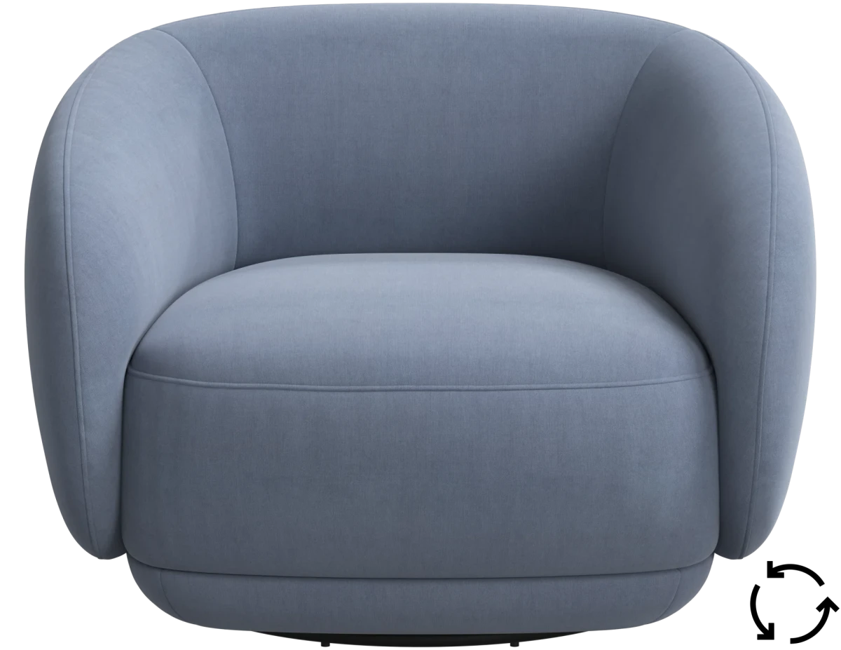 Bolzano armchair with swivel function