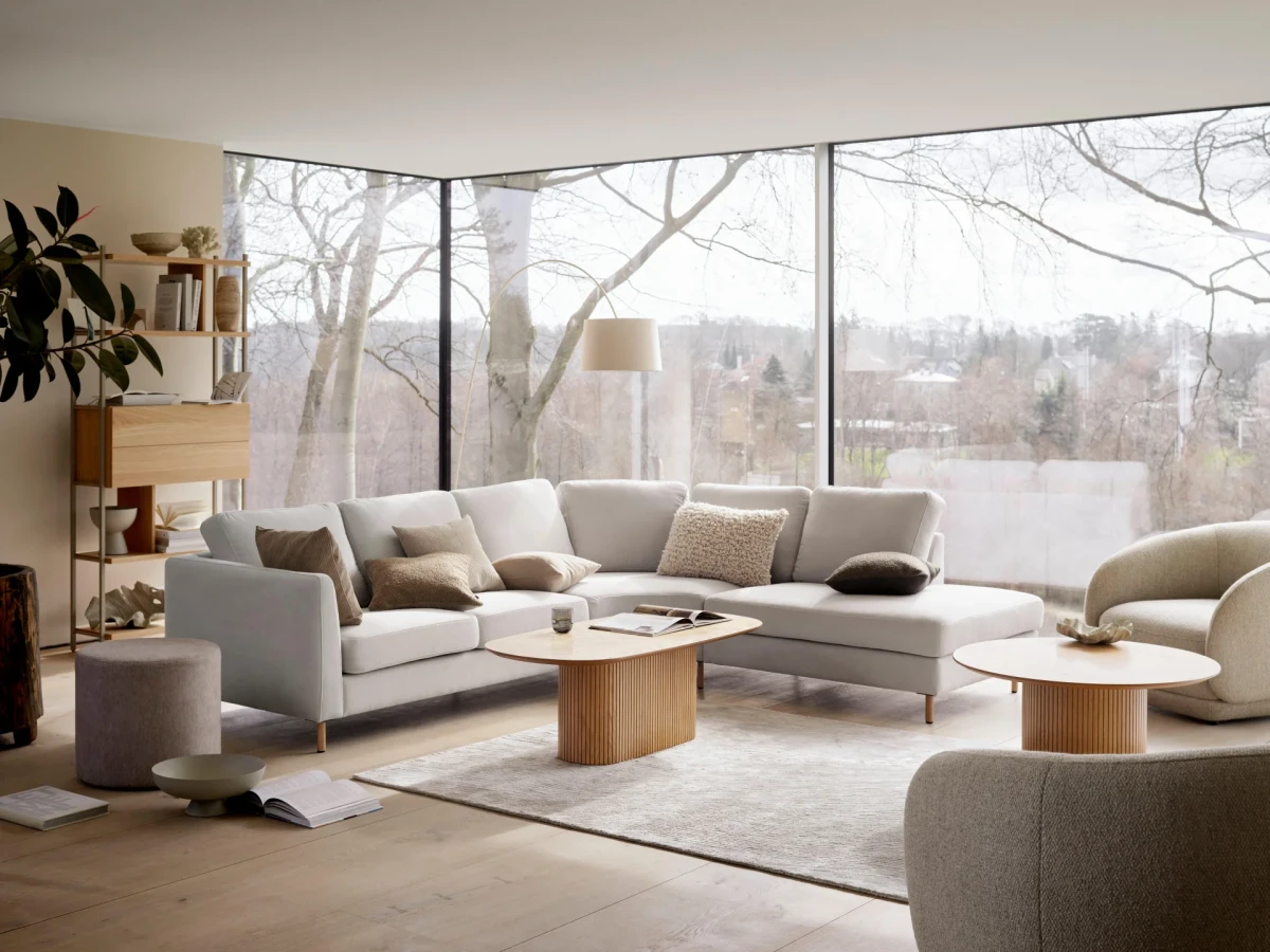 Indivi sofa with chaise longue left