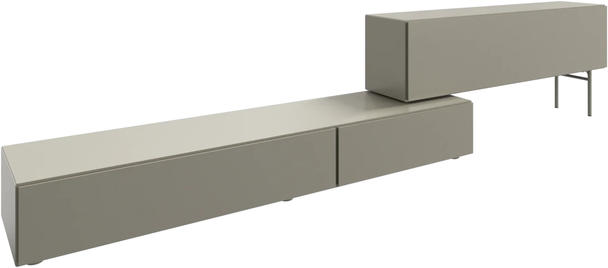 Lugano wall system with drop down doors and drawer