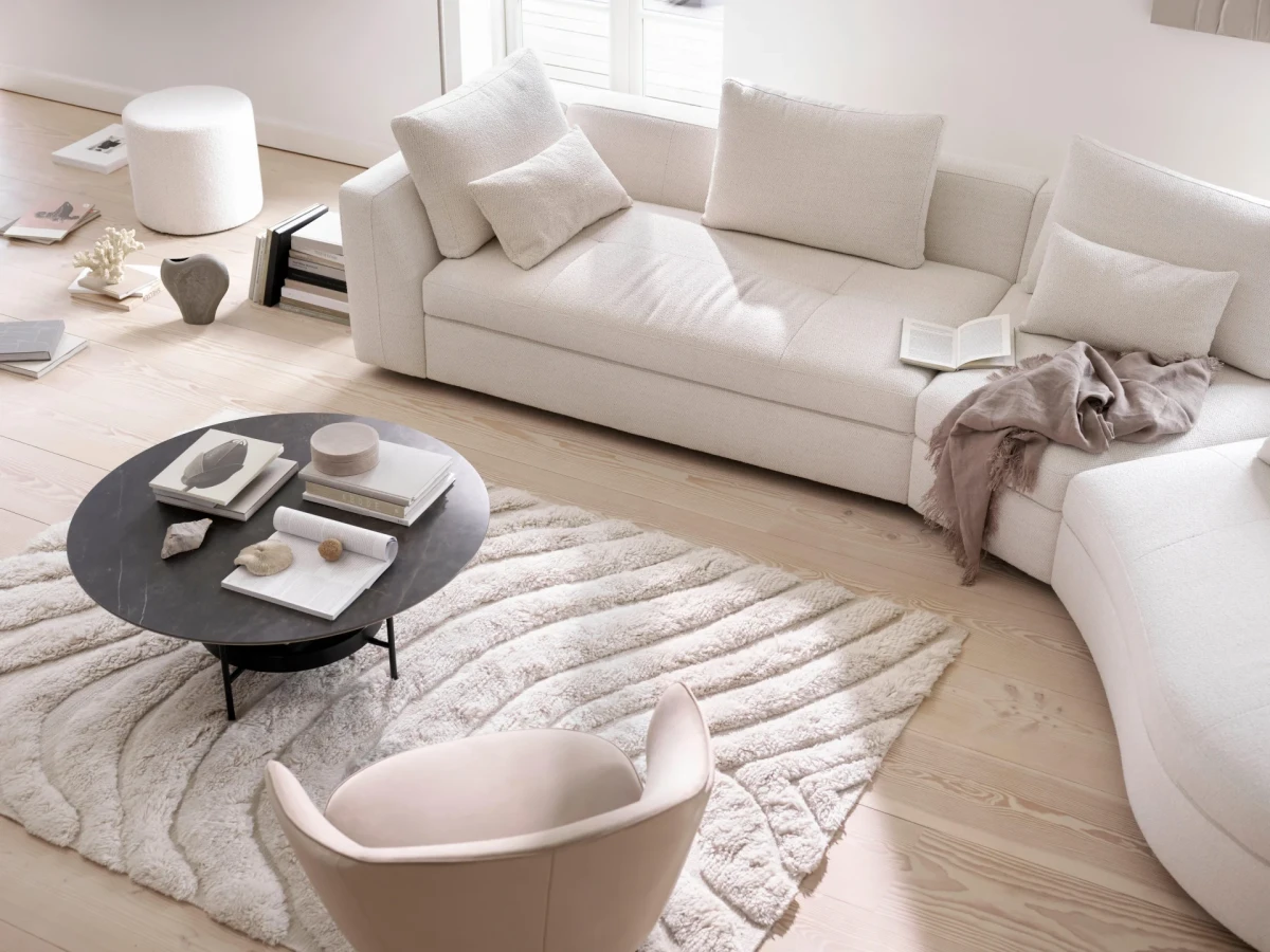 Bergamo 3 seater lounge sofa with storage