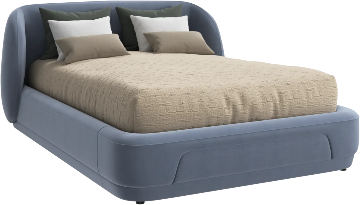 Bolzano bed with slats  - W140xL200cm