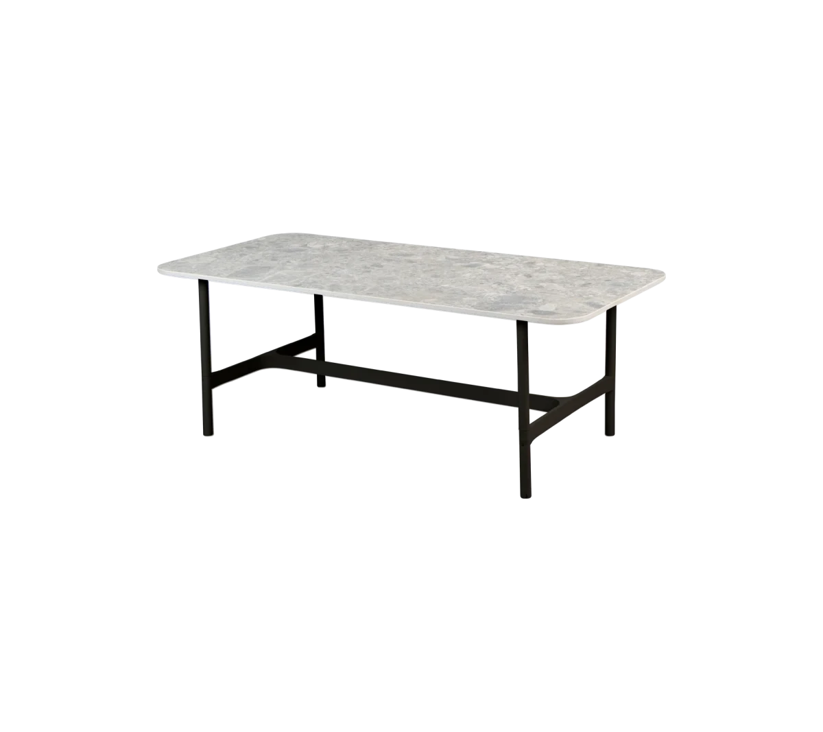Twist coffee table base rect.