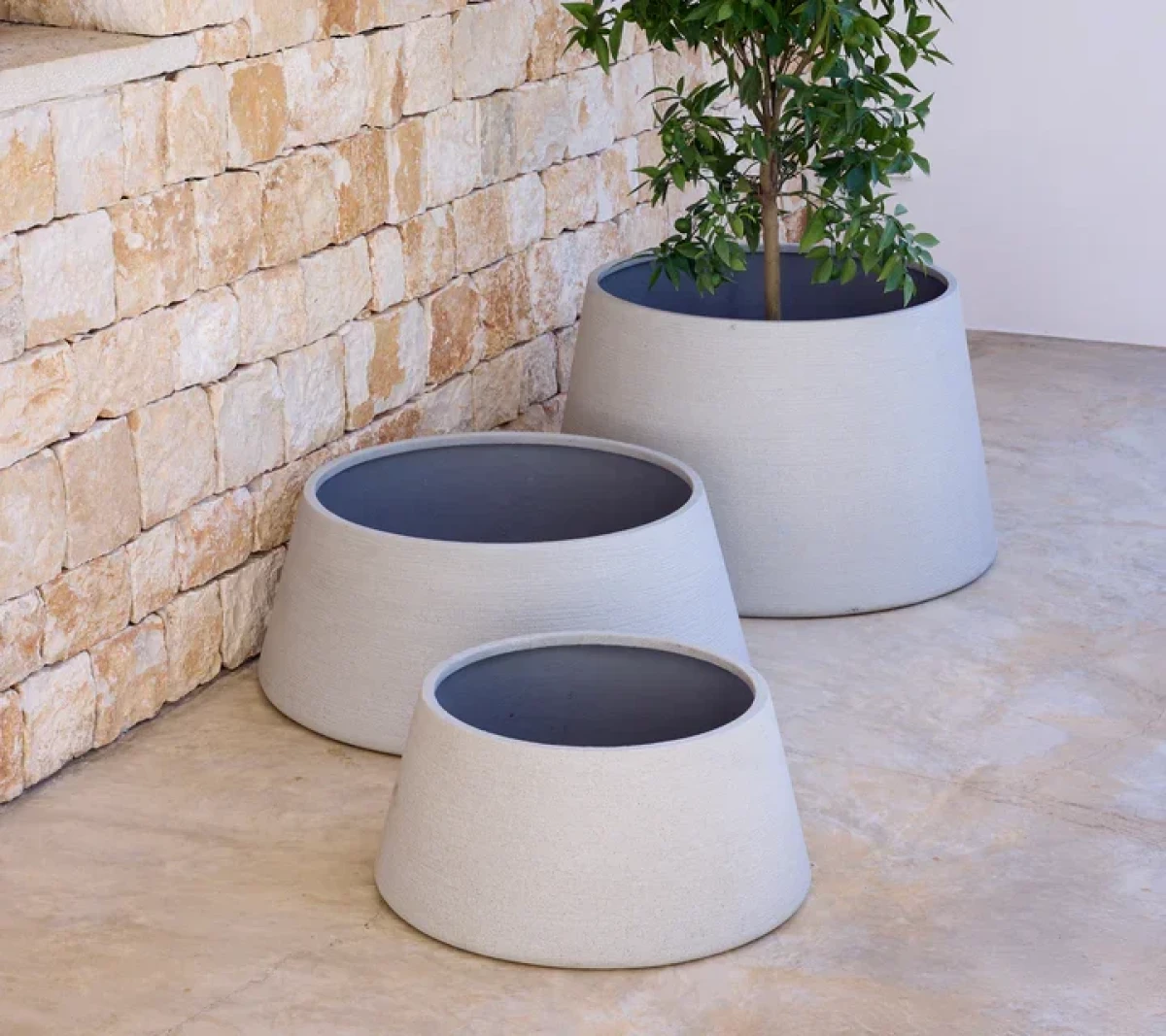 Soil round puķupods