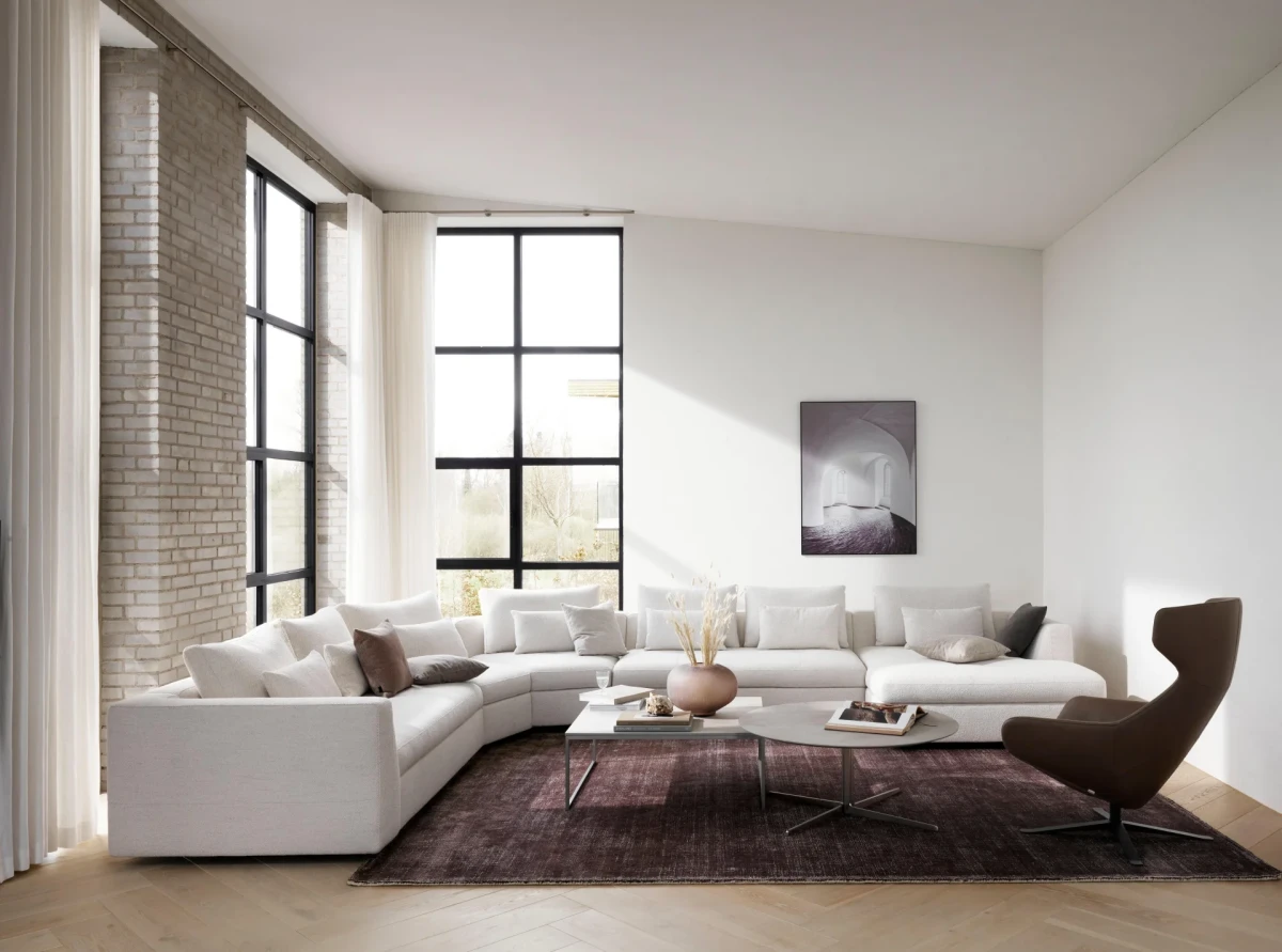 Bergamo sofa with resting unit