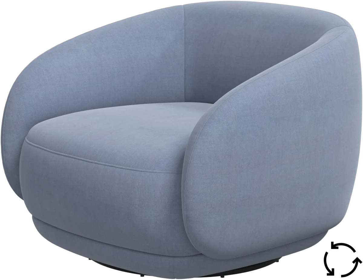 Bolzano armchair with swivel function