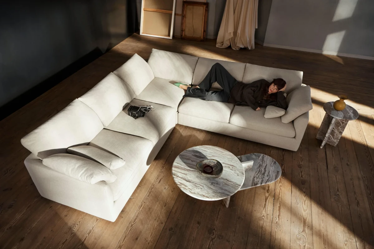 Milano 3-seater divided sofa