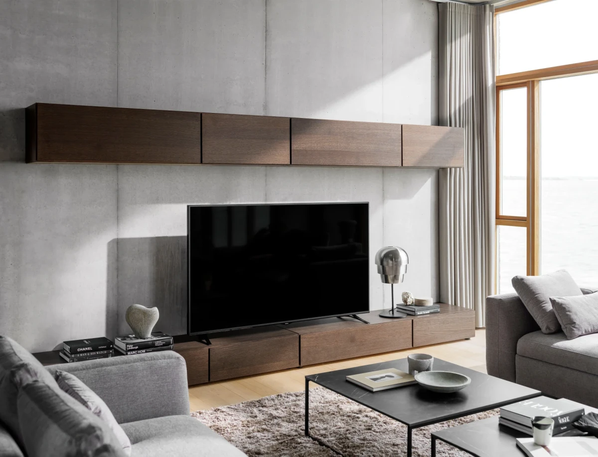 Lugano base cabinet with drop down door oak