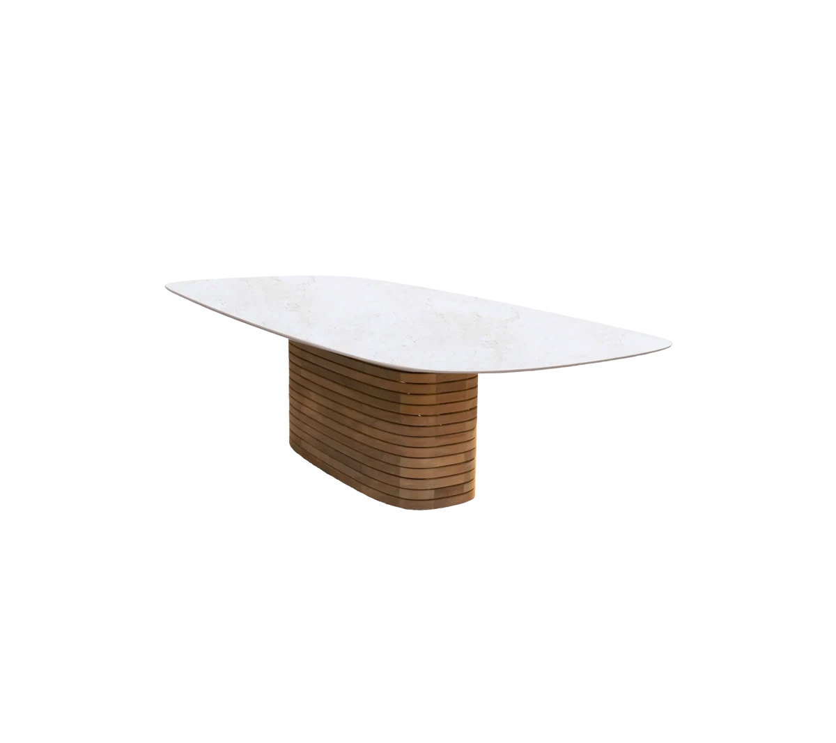 Mellow dining table base oval