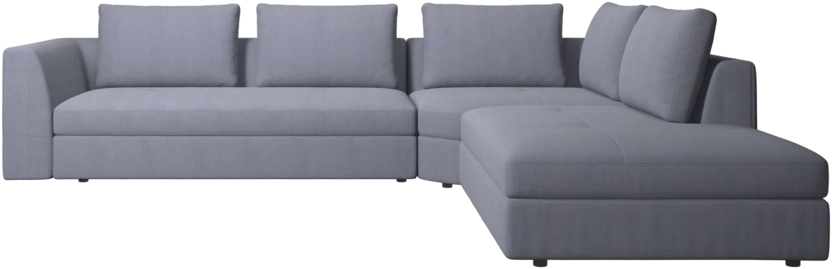 Bergamo corner sofa with lounging unit