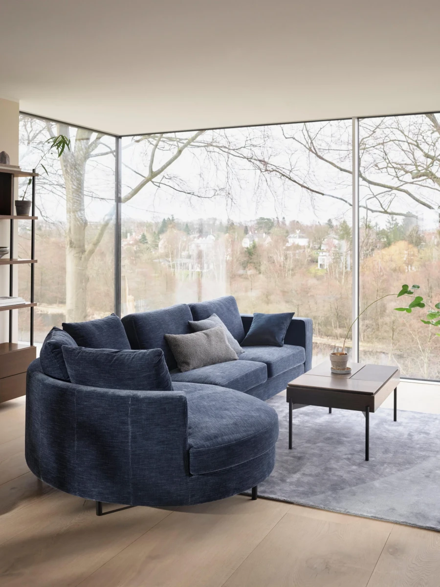 Indivi sofa with chaise longue left
