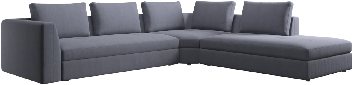 Bergamo corner sofa with lounging unit