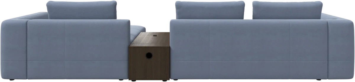 Bergamo chaise longue sofa with storage