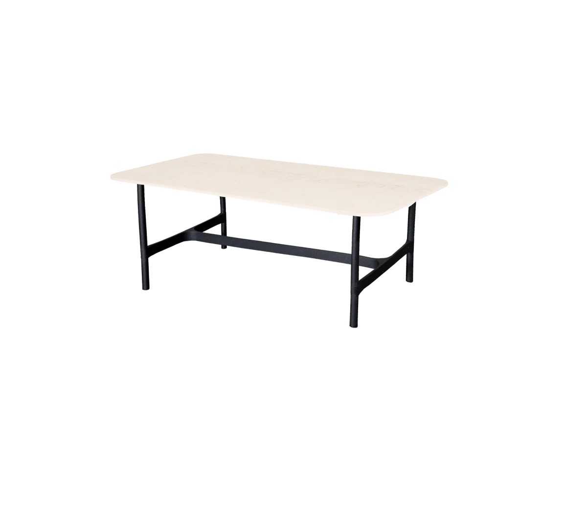 Twist coffee table base rect.