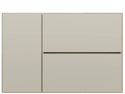 Lugano wall mounted wall system with drop down door