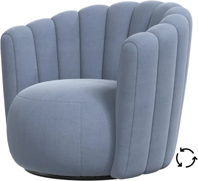 Sweet Art armchair with swivel function