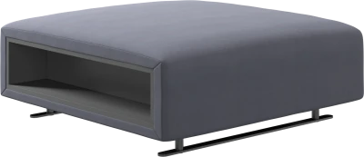 Hampton footstool with storage left and right sides