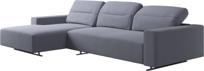 Hampton sofa with adjustable back and resting unit left side