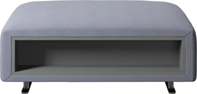Hampton footstool with storage left and right sides