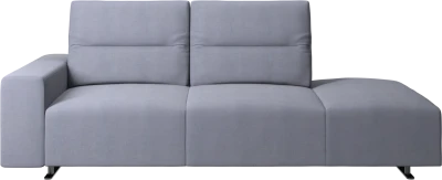 Hampton sofa with adjustable back and lounging unit left side
