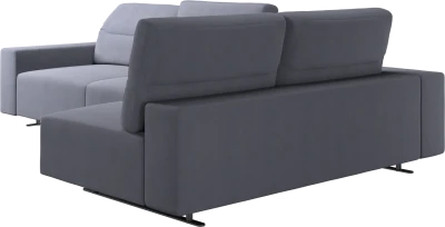 Hampton corner sofa with adjustable back and storage on right side