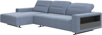 Hampton sofa with adjustable back and resting unit left side