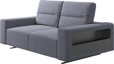 Hampton sofa with adjustable back and storage on the right side