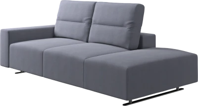 Hampton sofa with adjustable back and lounging unit left side